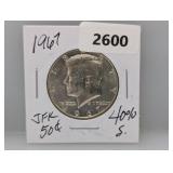 1967 40% Silv JFK Half $1 Dollar