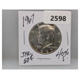 1967 40% Silv JFK Half $1 Dollar