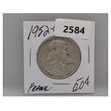 1952-D 90% Silv Franklin Half $1