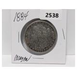 1884 90% Silv Morgan $1 Dollar