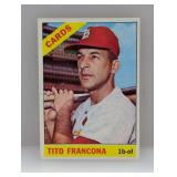 1966 Topps Baseball Tito Francona 163