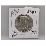 1964 90% Silv JFK Half $1 Dollar