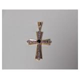 Vermeil Diamond Cross Pendant