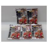 (5) 1995 Topps Football Packs Series 1