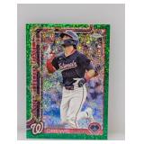 2025 Topps Holiday Chrome Crews /99 Green Sparkle