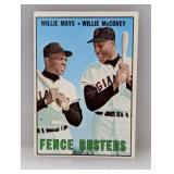 1967 Topps Hockey Willie Mays/Willie McCovey 2 HOF