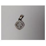 .925 Sterling Silver Cluster Pendant