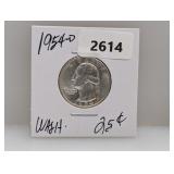 1954-D 90% Silv Wash Quarter