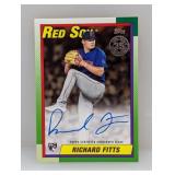 2025 Topps Update Richard Fitts/50 1990 Topps Auto