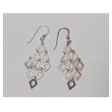 .925 Sterling Silver Chandelier Type Earrings