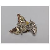 12K/.925 Sterling Silver Angel Tie Pin