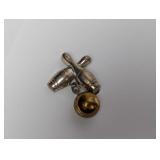 .925 Sterling Lang Bowling Ball and Pins Brooch
