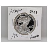 1oz .999 Silv Liberty Round