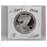 1oz .999 Silv Liberty Round
