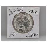 1oz .999 Silv Buffalo Round