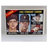 1966 Topps LEADERS McDowell Lolich McLain Siebert