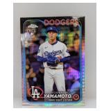 2024 Topps Chrome Yamamoto RC Prism Refractor