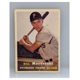 1957 Bill Mazeroski Topps RC #24- Small Crease