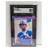 1989 Donruss #33 Ken Griffey Jr SGC 8