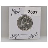 1964 90% Silv Wash Quarter