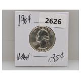 1964 90% Silv Wash Quarter