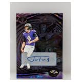 2023 Justin Tucker Illusions Auto Cracked Ice /50