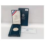 1990 Ike Centennial PF $1 Silv Dollar