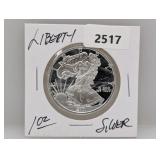 1oz .999 Silv Liberty Round