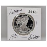 1oz .999 Silv Liberty Round