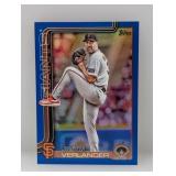 2025 Topps Update Justin Verlander Blue /150 US100