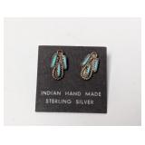 .925 Sterling Silver Indian Hand Made Earrings