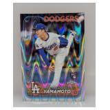 2024 Topps Chrome Yamamoto RC Raywave Refractor 18