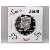 2006-S 90% Silv PF JFK Half $1 Dollar