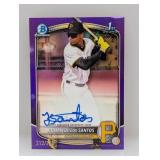 2025 Bowman Ch De Los Santos Purple Ref /250 Prosp