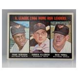 1967 Topps LEADERS ROBINSON/KILLEBREW/POWELL Stain