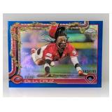 2025 Topps Holiday Chrome Elly De La Cruz/199 Blue