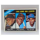 1966 Topps LEADERS WILLIE MAYS/McCOVEY/WILLIAMS
