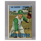 1967 Topps Baseball Catfish Hunter HOF 369