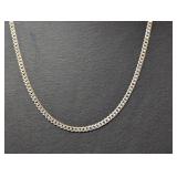 24" .925 Sterl Curb Chain Necklace