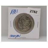 1881 90% Silv Morgan $1 Dollar