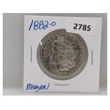 1882-O 90% Silv Morgan $1 Dollar