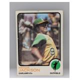 1973 Topps Reggie Jackson #225 Stain
