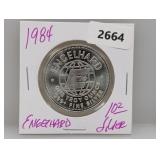 1984 1oz .999 Silv Engelhard Round