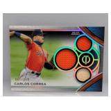 2021 Carlos Correa Topps Tribute 3X Relic/Bat /150