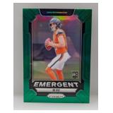 2024 Bo Nix Prizm Emergent Green Prizm RC