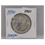 1896 90% Silv Morgan $1 Dollar