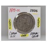 Rare 18??-CC 90% Silv Morgan $1