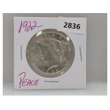 1922 90% Silv Peace $1 Dollar