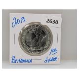2013 1oz .999 Silv Britannia