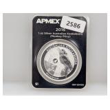 2016 1oz .999 Silv Australian Kookaburra